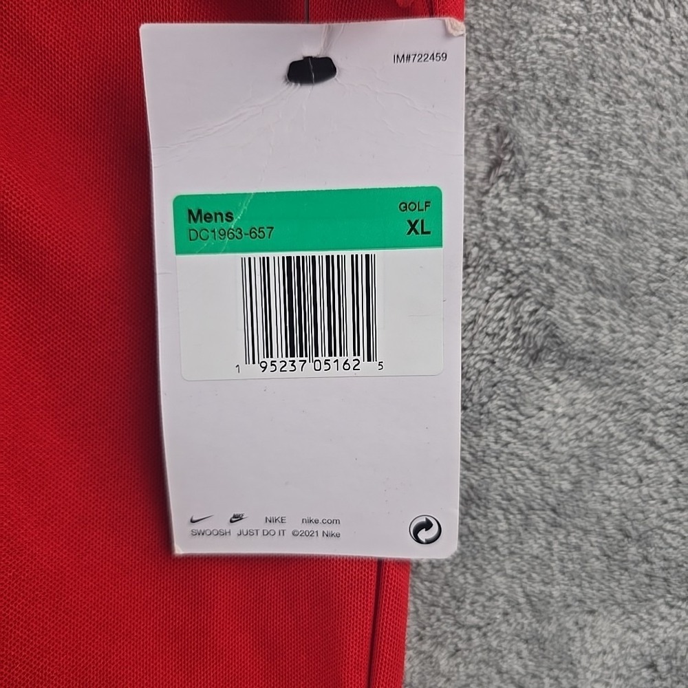 Nike Golf Polo Shirt Mens XL Red Restaurant 365 Logo Performance NWT - Picture 7 of 11